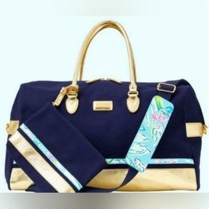 Lilly Pulitzer Weekender Bag with matching detachable zip pouch